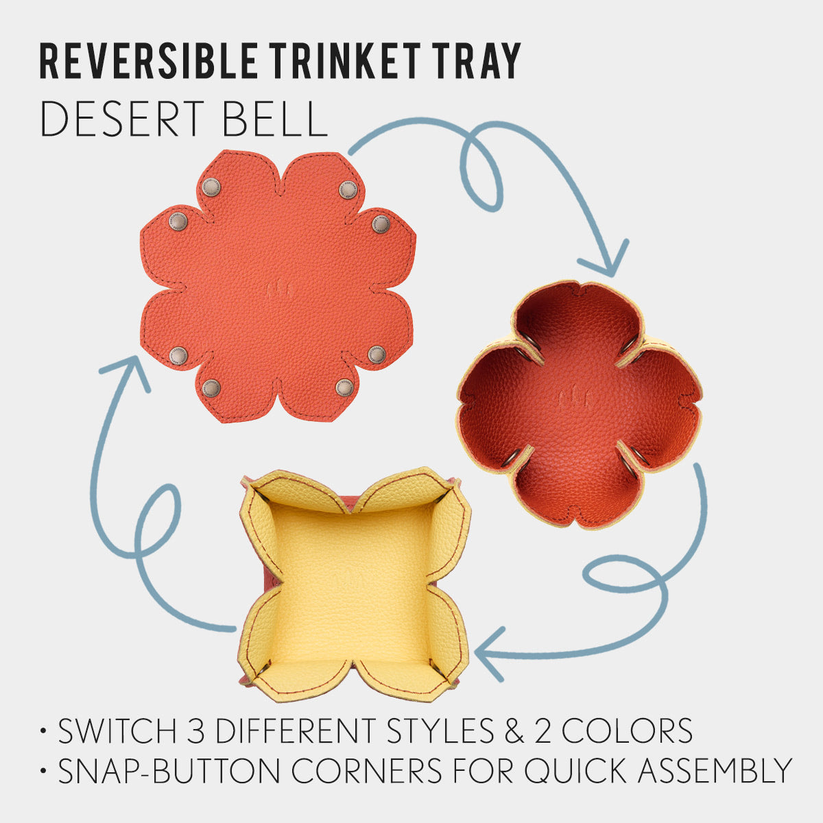 Reversible Desert Bell Trinket Tray