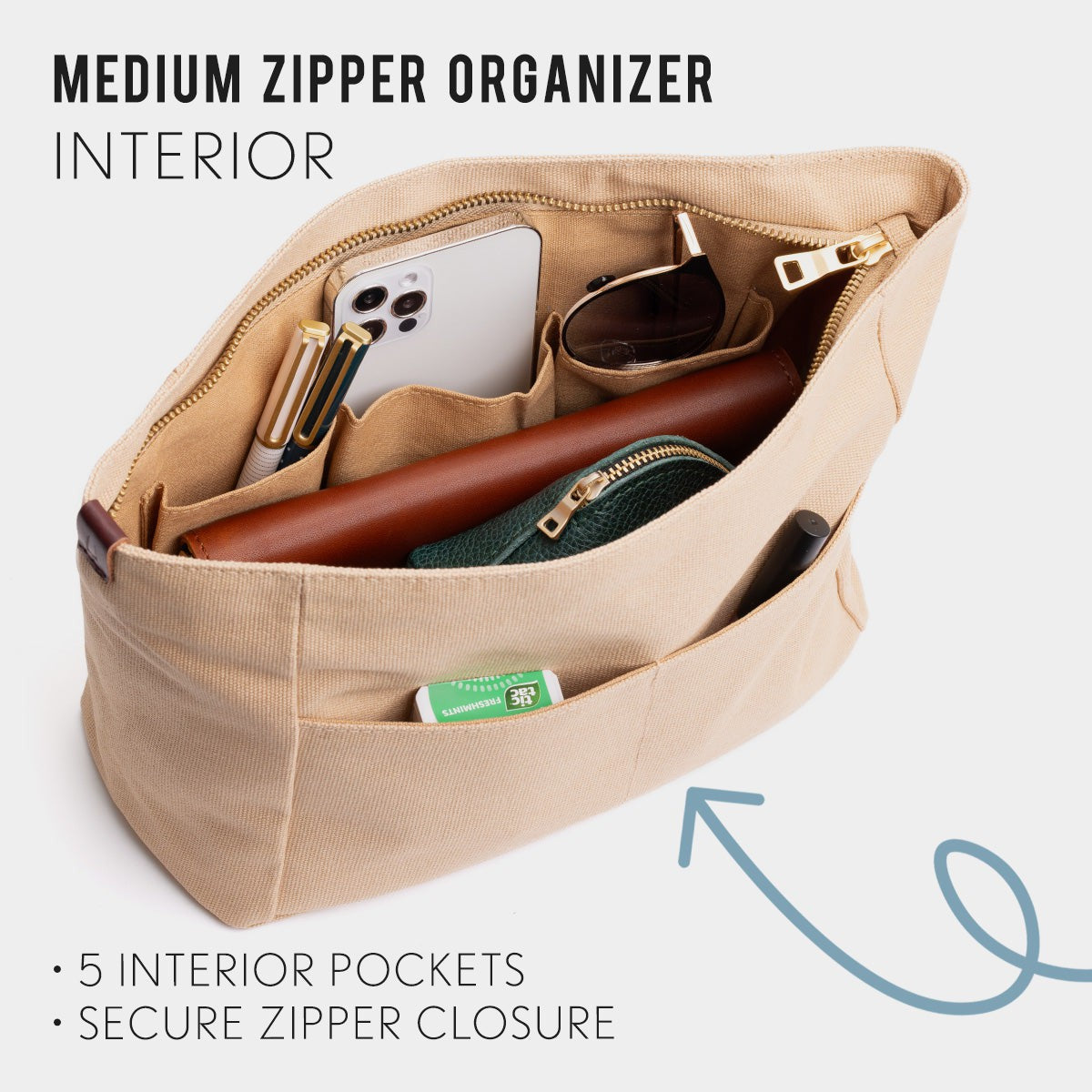 Canvas Purse Organizer