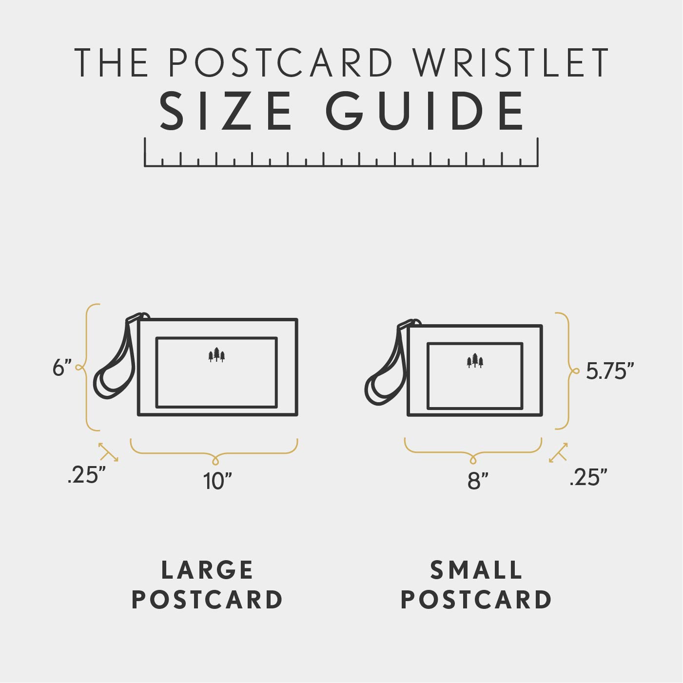 Postcard Wristlet