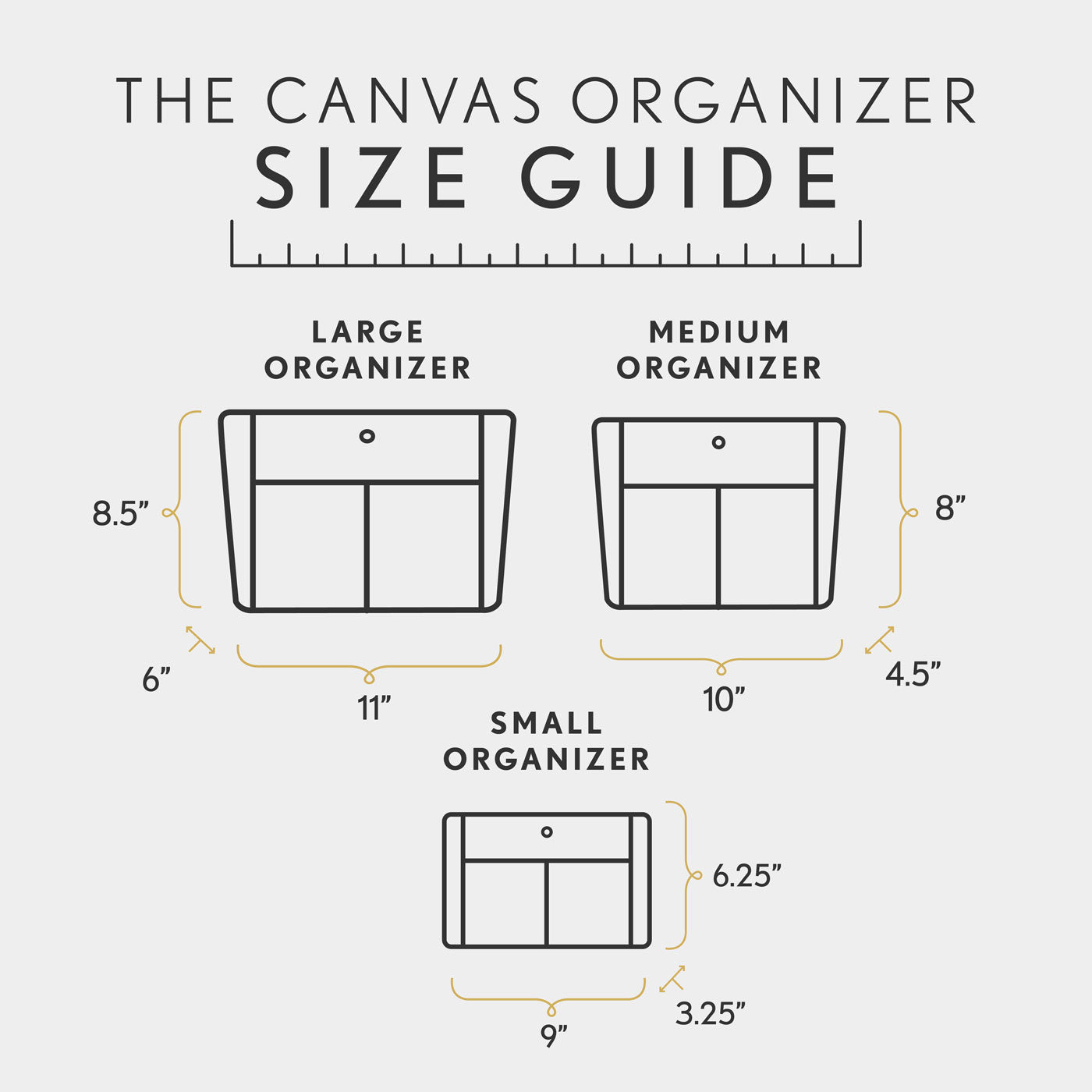 Printed Canvas Purse Organizer