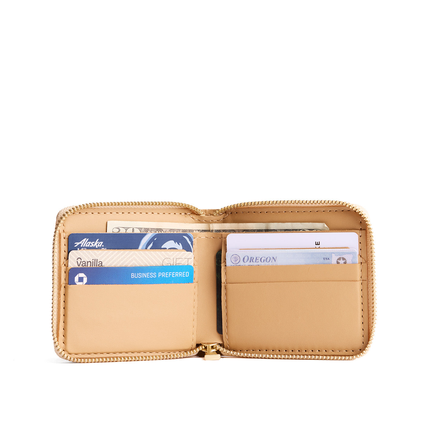 Small Zipper Bifold Wallet